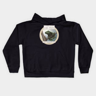 Sad Frog Climbs a Tree Kids Hoodie